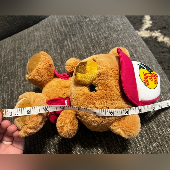 Bass Pro Shops Plush Stuffed Trucker Cap Bear Toy - Brown/Pink - Picture 9 of 10